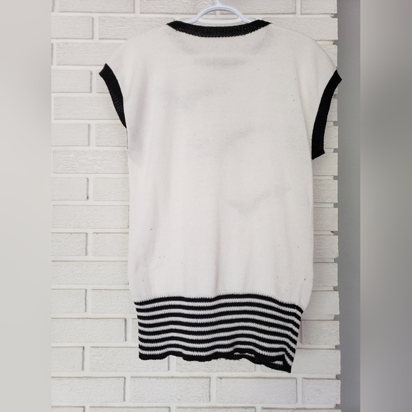 80s knitted short sleeve top with birds - Picture 5 of 8